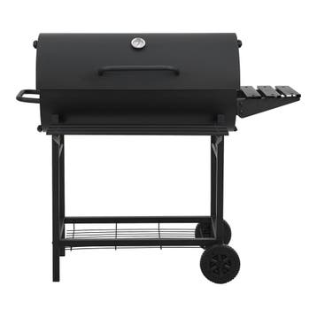 Houtskool BBQ Armento met deksel 95x108x61 cm zwart casa.pro, Verzenden, Nieuw
