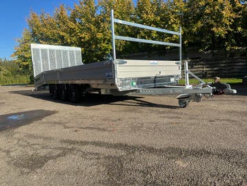 Parabool geveerde machinetransporter, 550x200, 3,5T, NIEUW, Ophalen, Nieuw