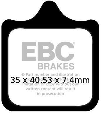 KTM 690 SMC EBC  Remblokken voor FA322/4HH SINTERED, Ophalen of Verzenden, Nieuw