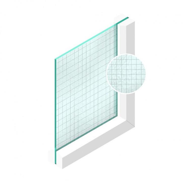 Draadglas Engels 6 mm, Doe-het-zelf en Verbouw, Glas en Ramen, Ophalen of Verzenden