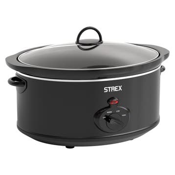 Strex Slowcooker 3.5L - Warmhoudfunctie - Zwart, Verzenden, Nieuw