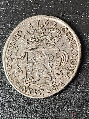 Nederland, Zeeland 1/8 Zilveren Dukaat 1762 Zeldzaam en