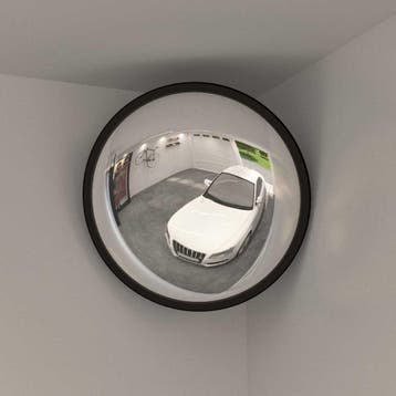 vidaXL Binnen Verkeersspiegel Convex Zwart Ø40 cm Acryl, Verzenden, Nieuw