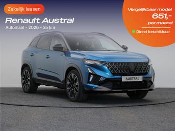 Renault Austral | Zakelijk Leasen vanaf 265,- p/mnd, Nieuw, Financial lease, Lease, Austral