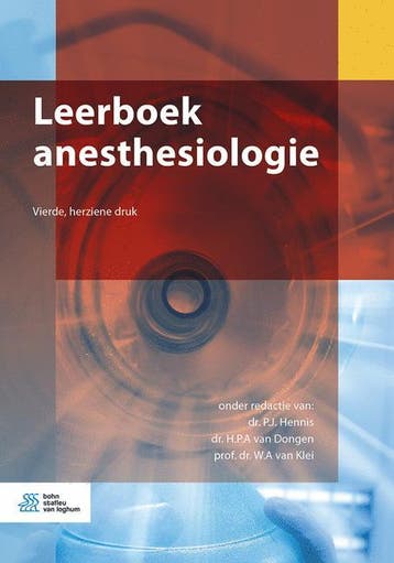 Leerboek anesthesiologie, 9789036821124, Verzenden, Zo goed als nieuw, HBO