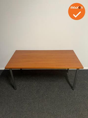 Kusch & Co vergadertafel - 160x80cm - Beuken/kastanje - gepo, Vergader- of Presentatieruimte, Ophalen of Verzenden, Gebruikt, Tafel