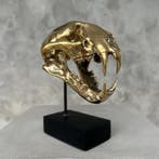 sculptuur, NO RESERVE PRICE - Polished Bronze Snow Leopard