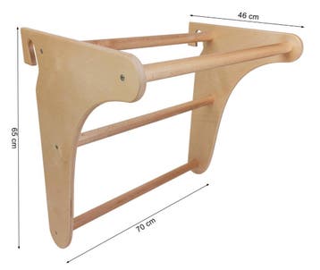 Sportbay Houten Optrekstang voor Klimrek, Sport en Fitness, Fitnessmaterialen, Verzenden, Nieuw, Oprekstang