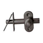 Insteekgrendel/voordeurgrendel Vienna 50mm - PVD gun metal, Verzenden, Nieuw