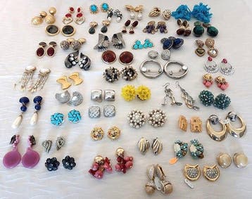 Themacollectie - Vintage oorbellen van diverse soorten en, Antiek en Kunst