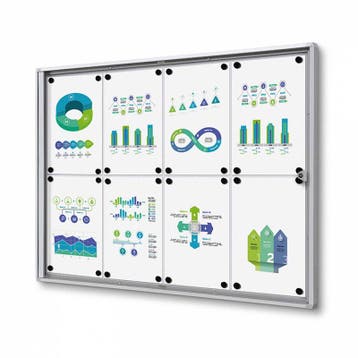 Informatiekast Binnen Whiteboard 8x A4 Budget, Nieuw in verpakking