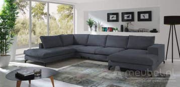 U-Bankstel Stroe - loungebanken - Grijs, Nieuw, 150 cm of meer, Stof, 300 cm of meer