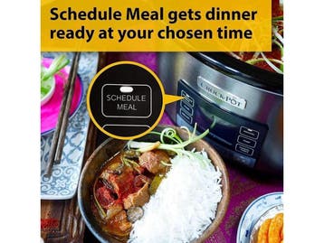 CrockPot CR066 - Slow Cooker - Time Select 5,7L - Zilver, Verzenden, Zo goed als nieuw