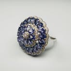 Zonder minimumprijs - Ring 18K goudverguld 925 zilver met, Nieuw