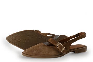 No Stress Slingbacks in maat 36 Bruin, Kleding | Dames, Schoenen, Bruin, Verzenden, Zo goed als nieuw, No Stress