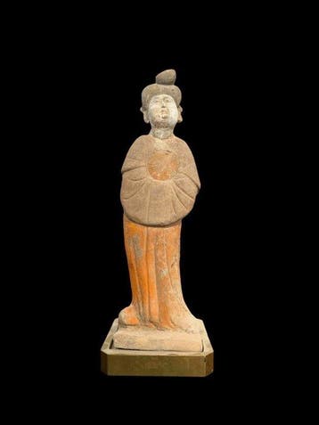 Oud Chinees, Tang-dynastie Terracotta Dikke Dame. TL Getest.