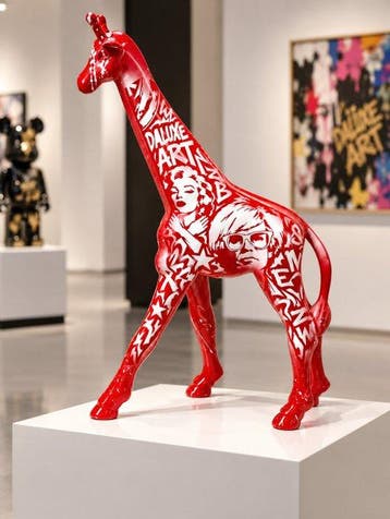 Daluxe Art - 1999 • XL Pop Art Giraffe – 65 cm