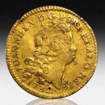 Portugal. João V (1706-1750). Gold Meio Escudo (800 réis) -