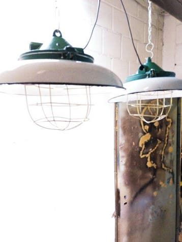 Plafondlamp - OKs 2 - Gietijzer - Industriële kooitlampen