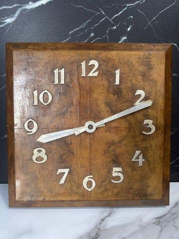 Elektromagnetische klok - Hout - 1920-1930, Antiek en Kunst