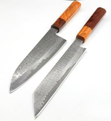 Keukenmes - Japanse mes, op maat handgemaakt koksmes, Antiek en Kunst