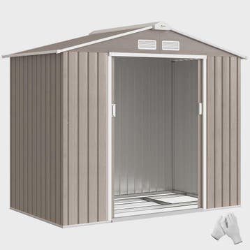 Outsunny Tuinhuis 2.77 m² - Gereedschap Opslag met Fundering, Tuin en Terras, Verzenden, Nieuw