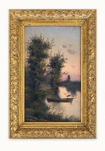 Frank Hider (1861–1933) - Pink Sunset on the River