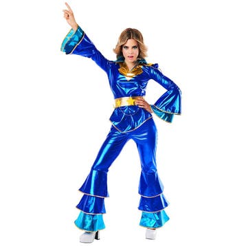 Dancing Queen Kostuum Dames Blauw, Ophalen of Verzenden, Nieuw
