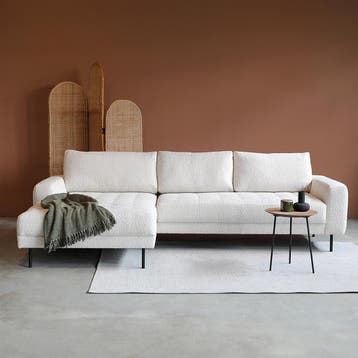 *WOONWINKEL* PEPP Interiors Oreo Hoekbank Boucle Naturel, Verzenden, Nieuw
