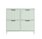 Smal Schoenenrek 4 Kleppen – 8-Planks Schoenenkast Groen, Huis en Inrichting, Kasten | Schoenenkasten, Verzenden, Nieuw