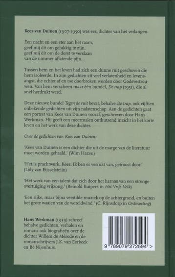 Kees van Duinen, tegen de ruit / Prominent-reeks / 21, Boeken, Verzenden, Zo goed als nieuw, Hans Werkman