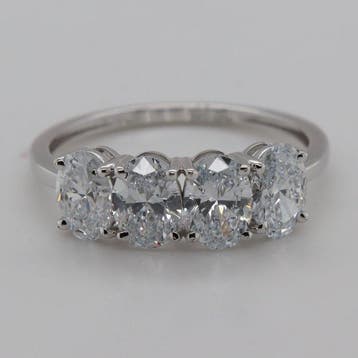 Zonder minimumprijs - Ring - 14 karaat Witgoud - 2.12ct. tw., Nieuw