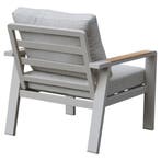 Lola lounge tuinstoel aluminium latte soft grey kussens, Tuin en Terras, Tuinstoelen, Ophalen of Verzenden, Nieuw, Aluminium
