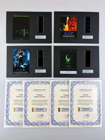 Alien Franchise – Rare Set of 3 Mounted 35mm Film Cells –, Verzamelen, Nieuw