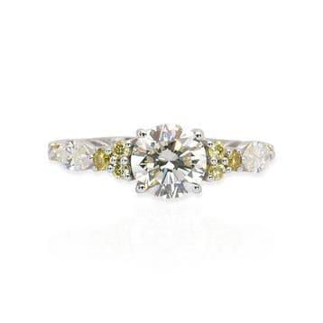 Ring - 18 karaat Witgoud - 2.55ct. tw. Diamant (Natuurlijk), Nieuw