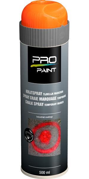 Pro paint krijtspray tijdelijke markering 1 stuk, 500 ml,, Verzenden, Nieuw
