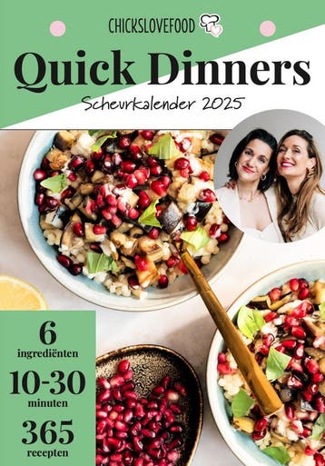 Quick Dinners scheurkalender 2025 / Chickslovefood, Verzenden, Zo goed als nieuw, Elise Gruppen-Schouwerwou
