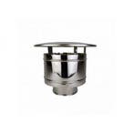 Dubbelwandig rookkanaal  trekkende regenkap met, Huis en Inrichting, Kachels, Ophalen of Verzenden, Nieuw