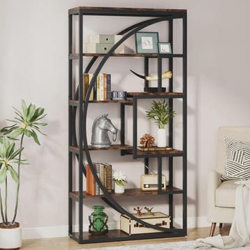 Industriële Boekenkast 180 cm - 8 Open Planken - Etagère Boe, Huis en Inrichting, Verzenden, Nieuw