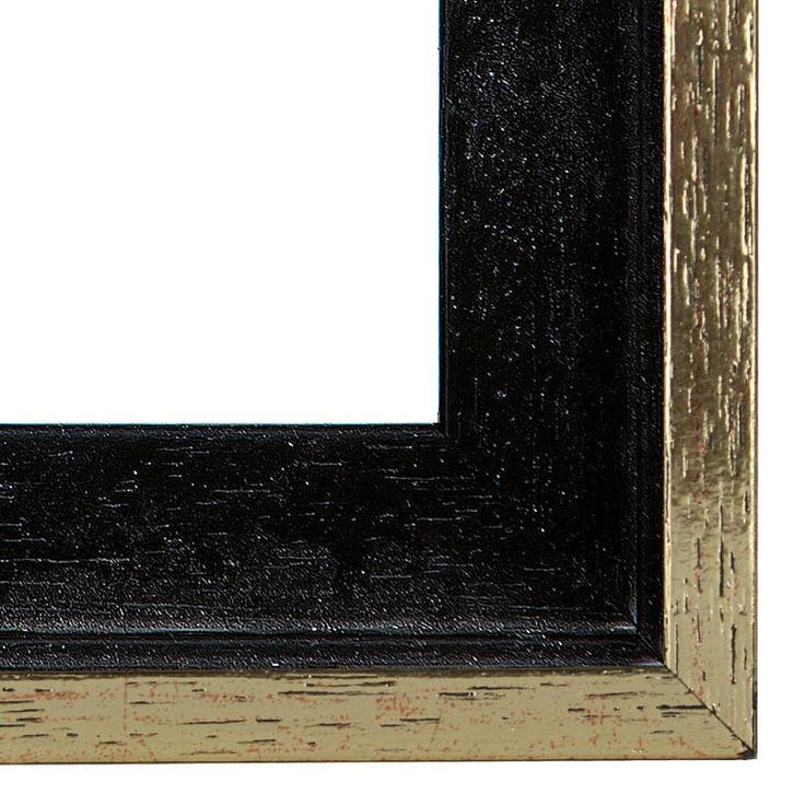 Baklijst 62x93 cm Zwart/Goud, Huis en Inrichting, Woonaccessoires | Lijsten, Ophalen of Verzenden