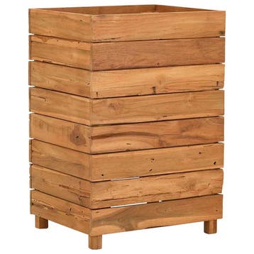 vidaXL Plantenbak verhoogd 50x40x72 cm gerecycled teakhout, Tuin en Terras, Verzenden, Nieuw, Minder dan 60 cm, 60 cm of meer