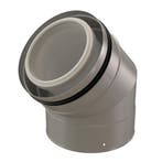 Rolux CLV Bocht 45° PP/metaal 125/200, Ophalen of Verzenden, Nieuw