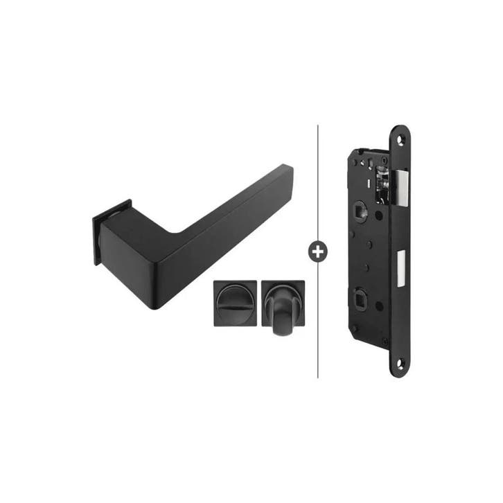 Hang- en sluitwerkpakket 850 ZWART, Doe-het-zelf en Verbouw, Hang- en Sluitwerk, Klink of Kruk, Nieuw, Ophalen of Verzenden