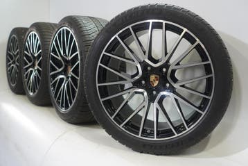 Porsche Cayenne E3 21 inch velgen Michelin Winterbanden Orig, Gebruikt, Velg(en), 21 inch, Winterbanden