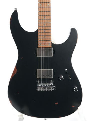 Mayones Aquila Aged V24 S 6 Monolith Black Nitro, Ophalen of Verzenden, Nieuw, Solid body