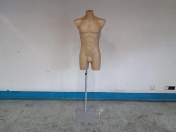 Paspop - man - B50 x D25 x H170 cm - huidskleur - op hoog, Gebruikt