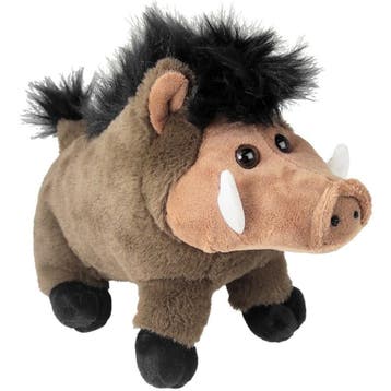 Inware wild zwijn knuffel - pluche - bruin - 18 cm, Verzenden, Nieuw