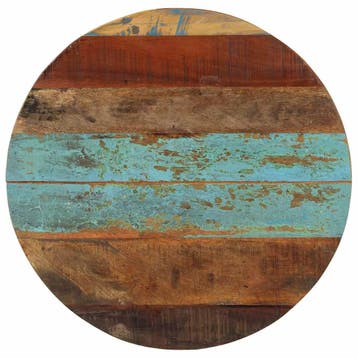 vidaXL Tafelblad rond 15-16 mm 60 cm massief gerecycled hout, Huis en Inrichting, Verzenden, Nieuw