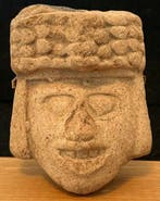 Teotihuacan aardewerken hoofd van een