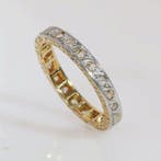 Ring - 18 karaat Geel goud - Diamant - Alliance: Art Deco, Sieraden, Tassen en Uiterlijk, Ringen, Nieuw